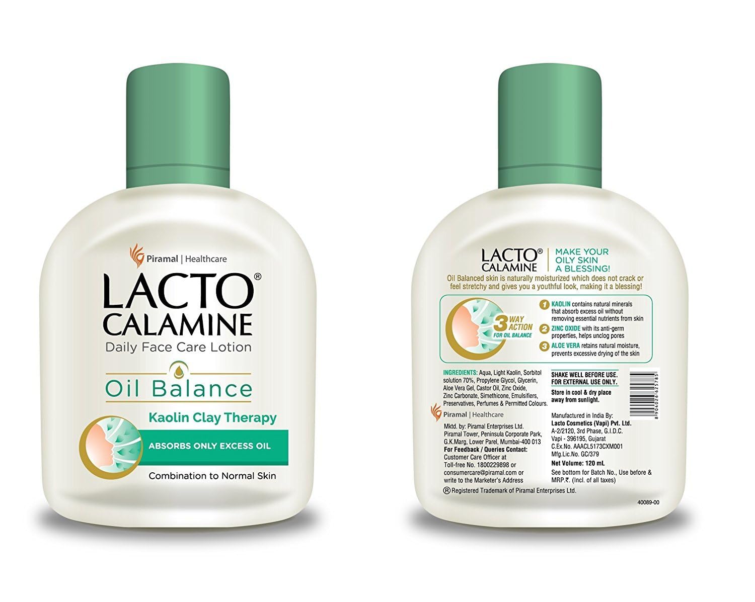 Amazon.com : Lacto Calamine Face Moisturizing Lotion for Normal to